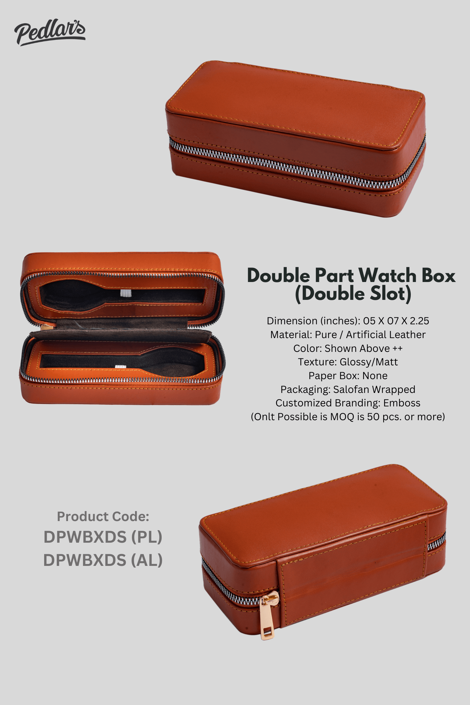 Double Part Watch Box