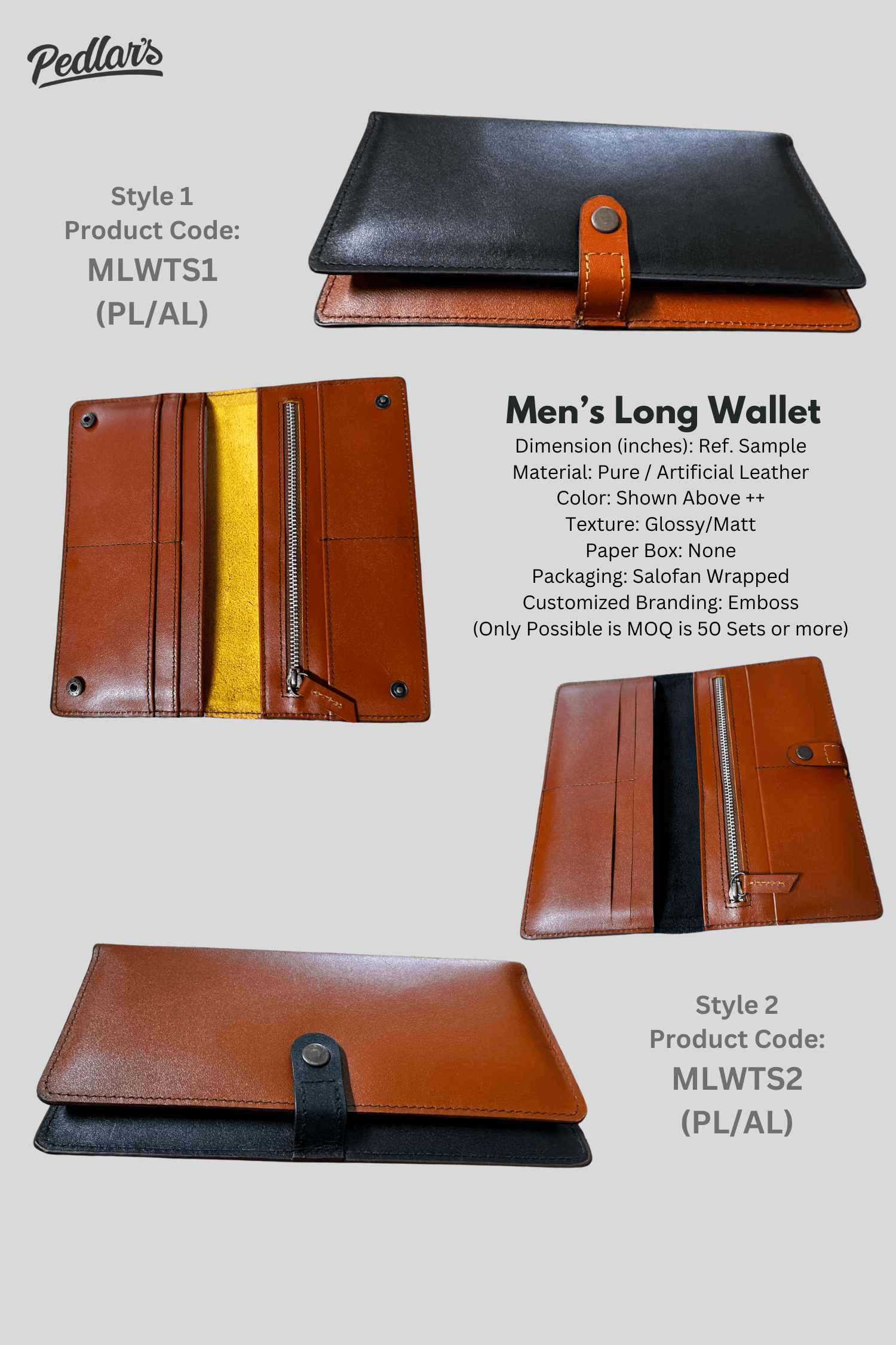 Men's Long Wallet