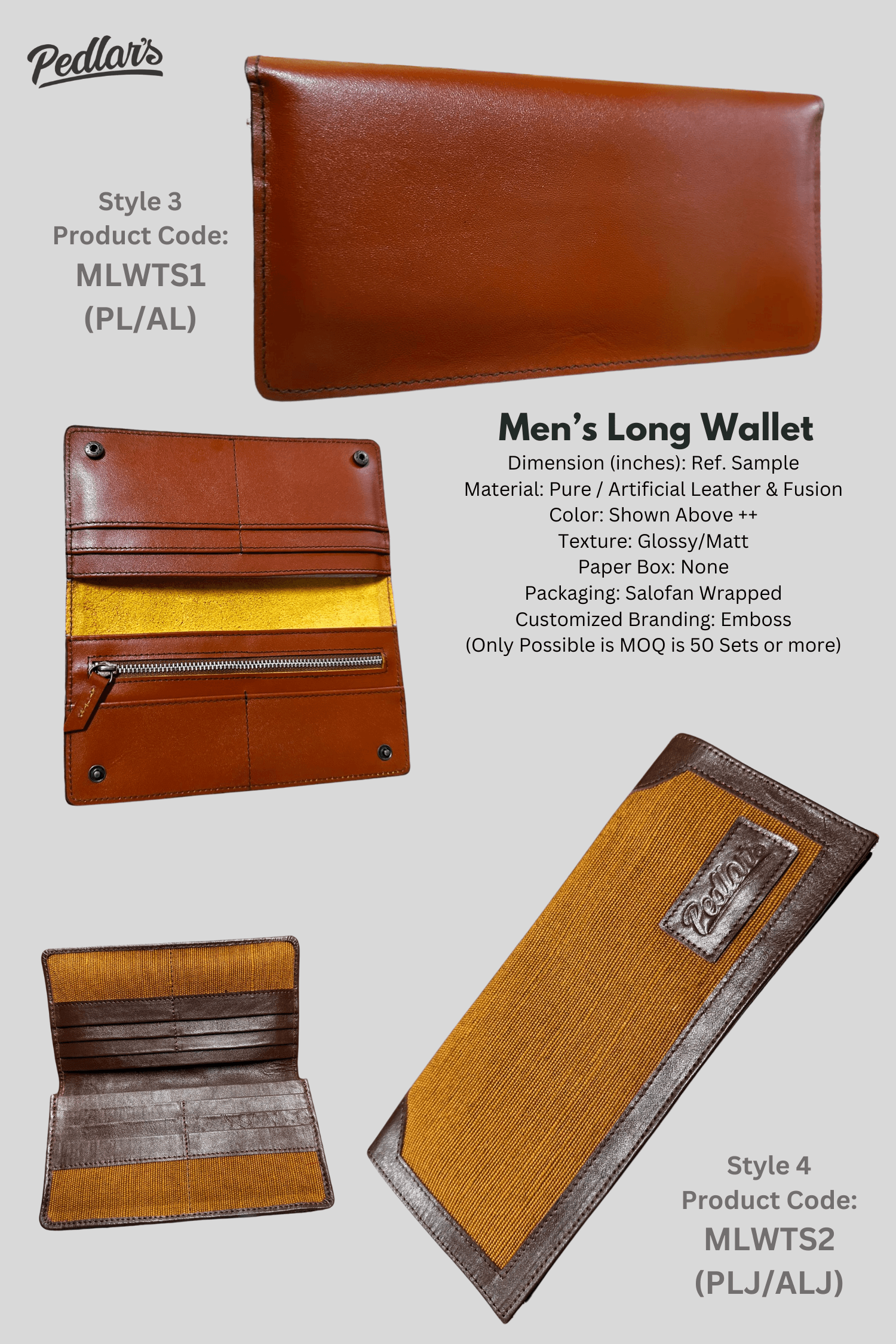 Men's Long Wallet